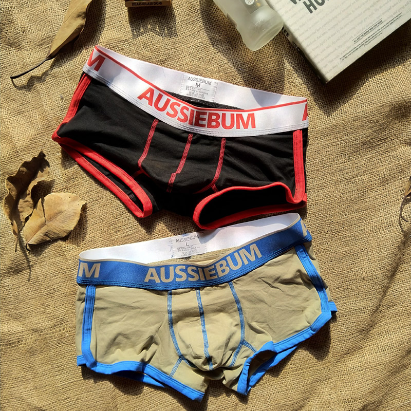 Boxer Aussiebum Hombre Beige Azul Descripción